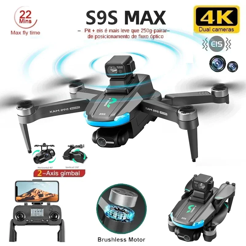 NOWOŚĆ S9S MAX MINI Drone 4K 2 – Drone Gimbal 2 Axis recenzja i cena