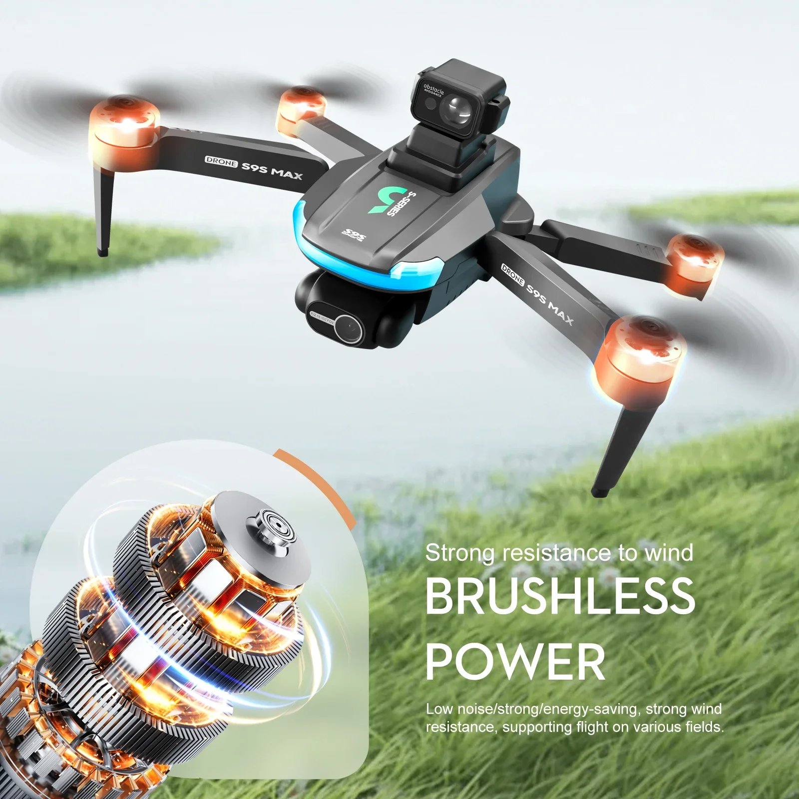 NOWOŚĆ S9S MAX MINI Drone 4K 2 – Drone Gimbal 2 Axis recenzja i cena